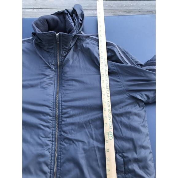 Calvin Klein Mens Full Zip Hooded Jacket Green & Gray Gunmetal Sz large READ - Picture 11 of 12